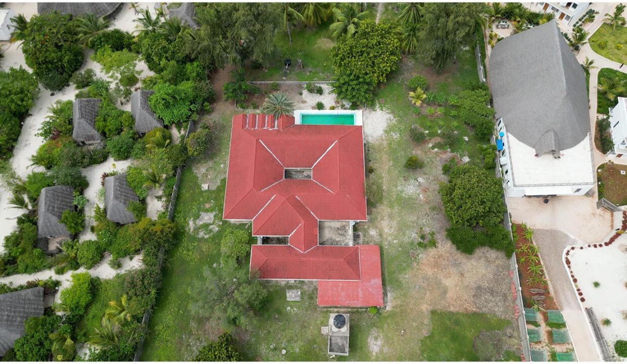 Drone view - Land for Sale in Makunduchi, Premium Beachfront